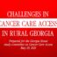 Challenges in Cancer Care Access in Rural Georgia